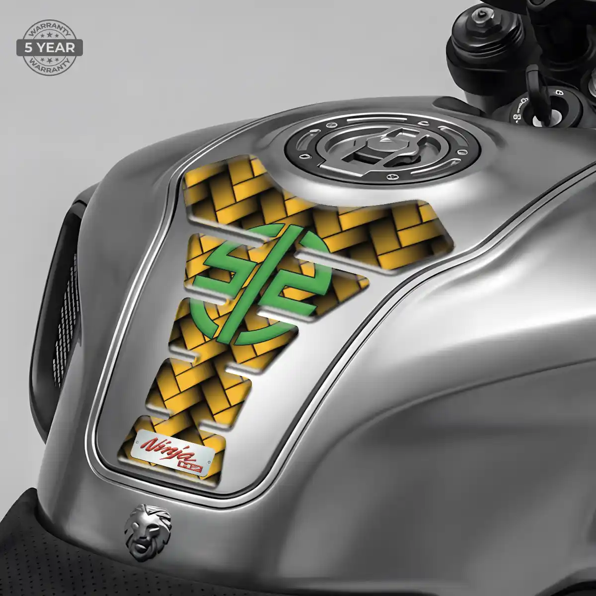 Kawasaki Tank Guard Protector Motorcycle Sleek Style