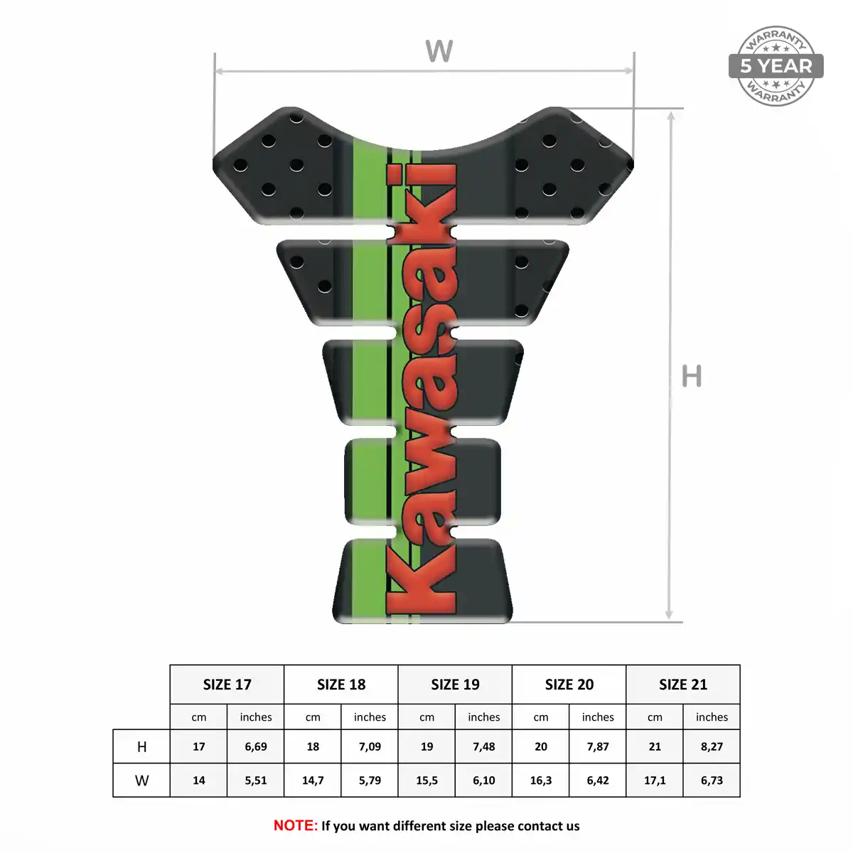 Kawasaki Tank Guard Protector Prime Quality