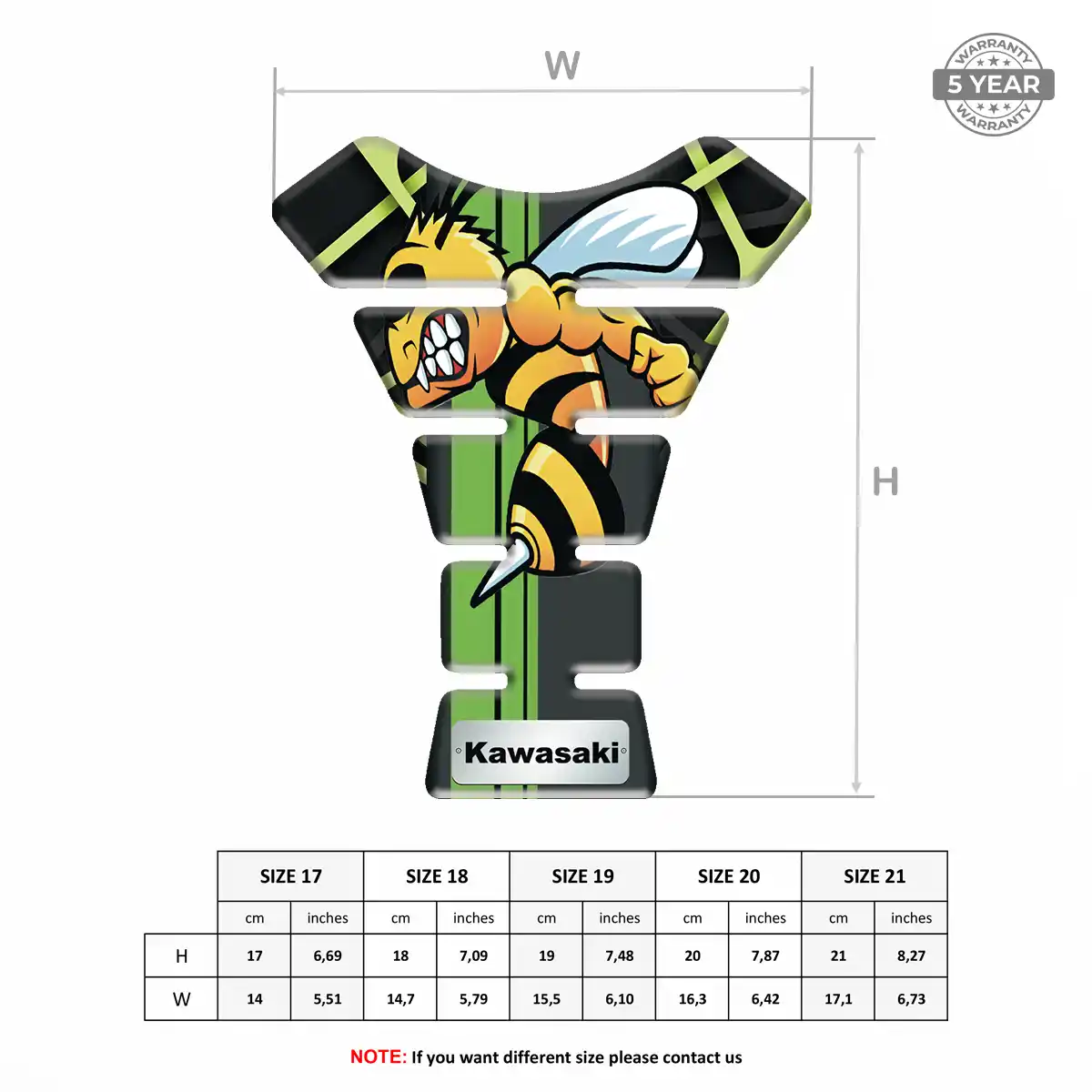 Kawasaki Tank Guard Protector Signature Grade
