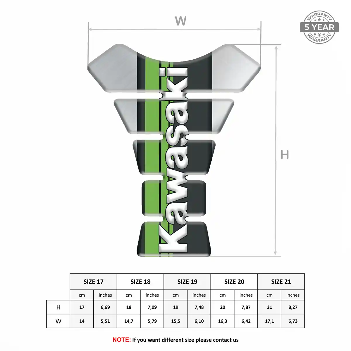 Kawasaki Tank Guards Deluxe Edition