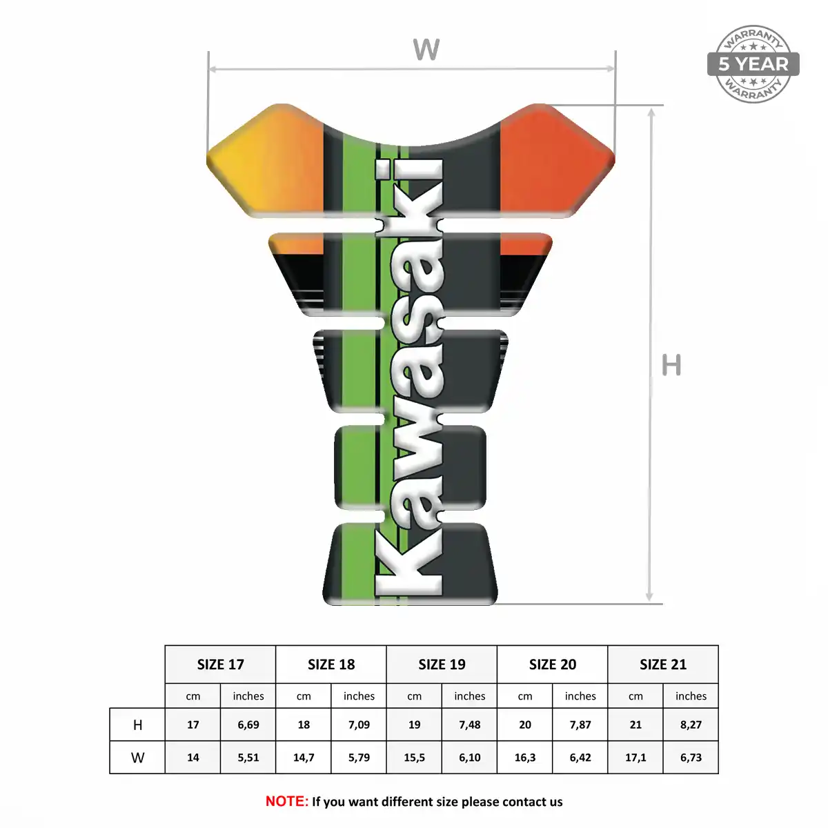 Kawasaki Tank Guards Motorbike Prestige Line