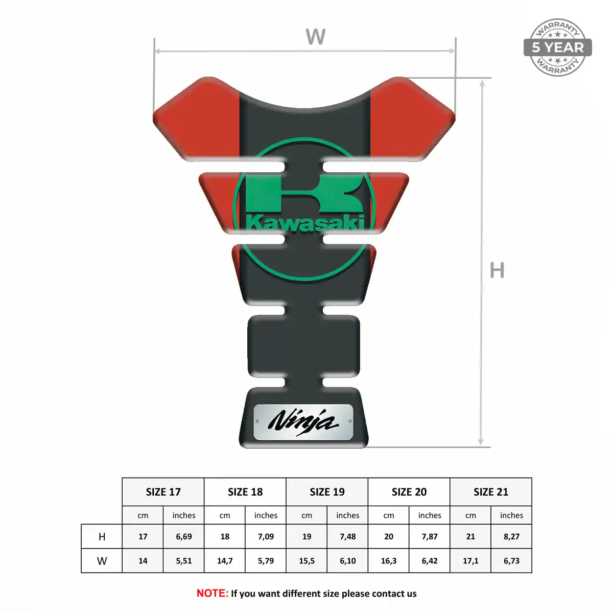 Kawasaki Tank Guards Motorcycle Exclusive Series