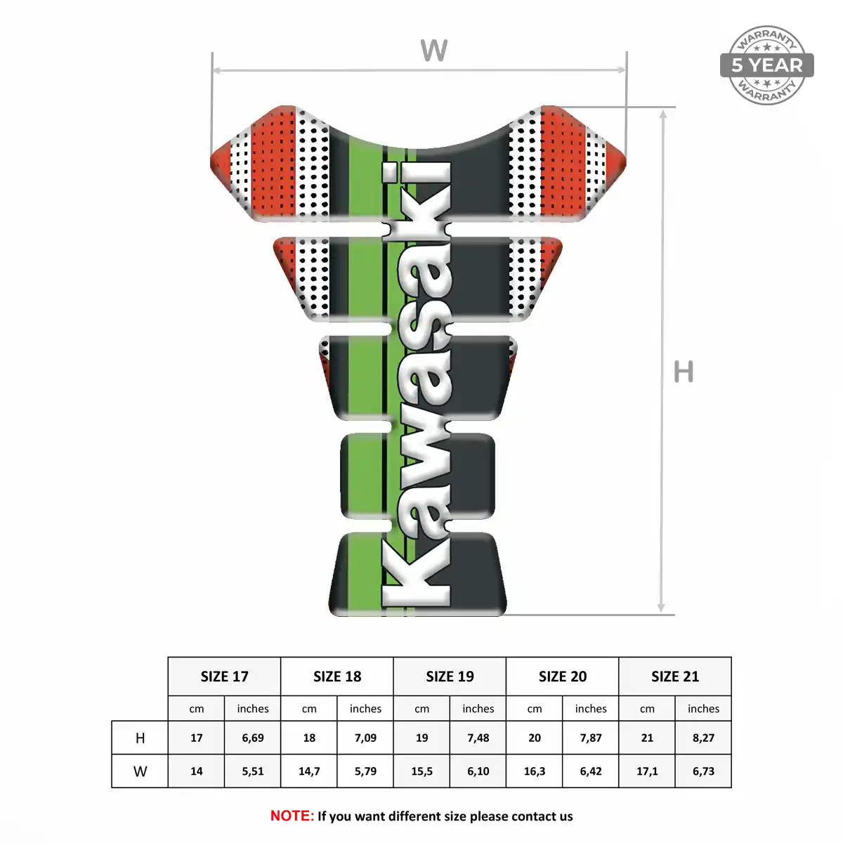 Kawasaki Tank Guards Opulent Line
