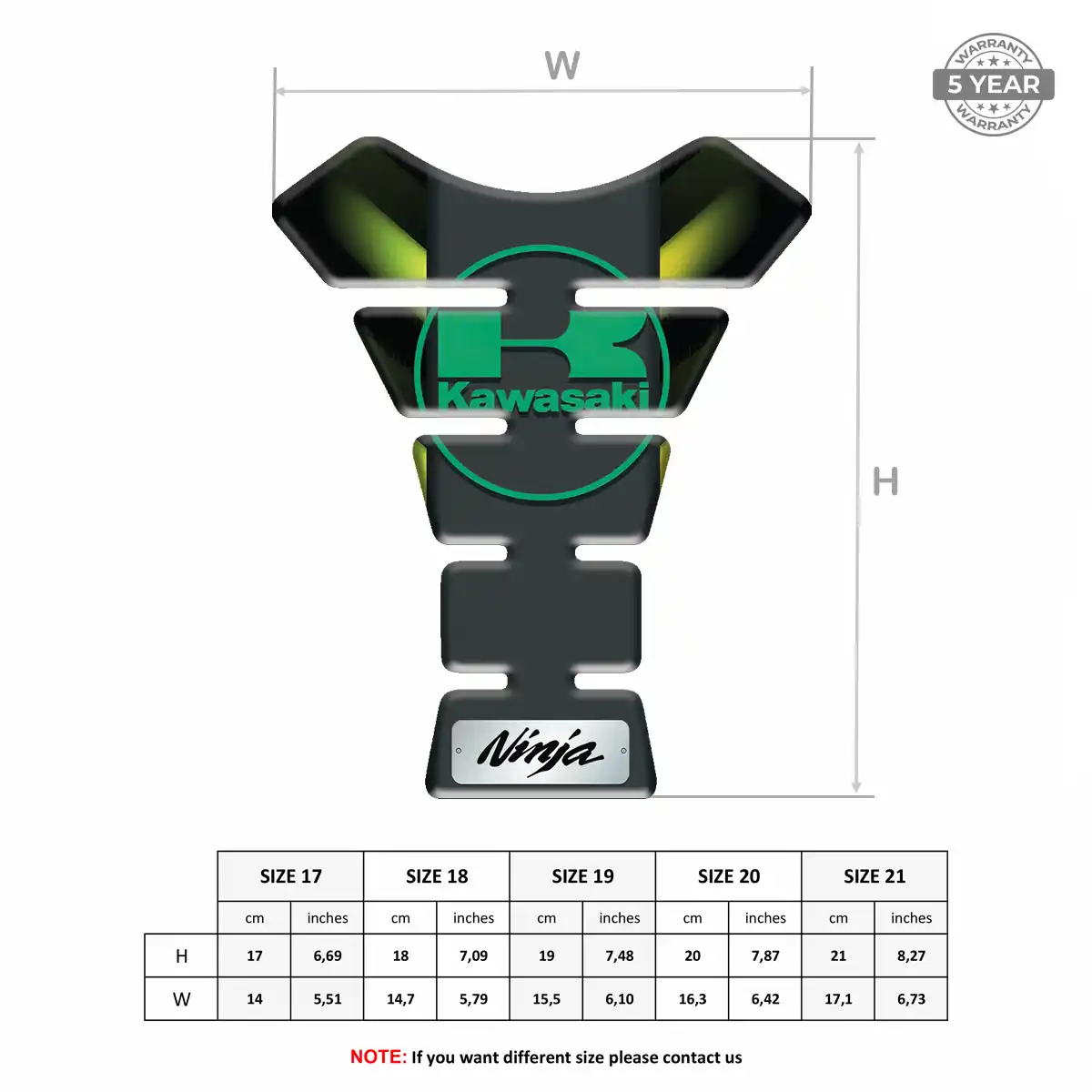 Kawasaki Tank Guards Prime Quality
