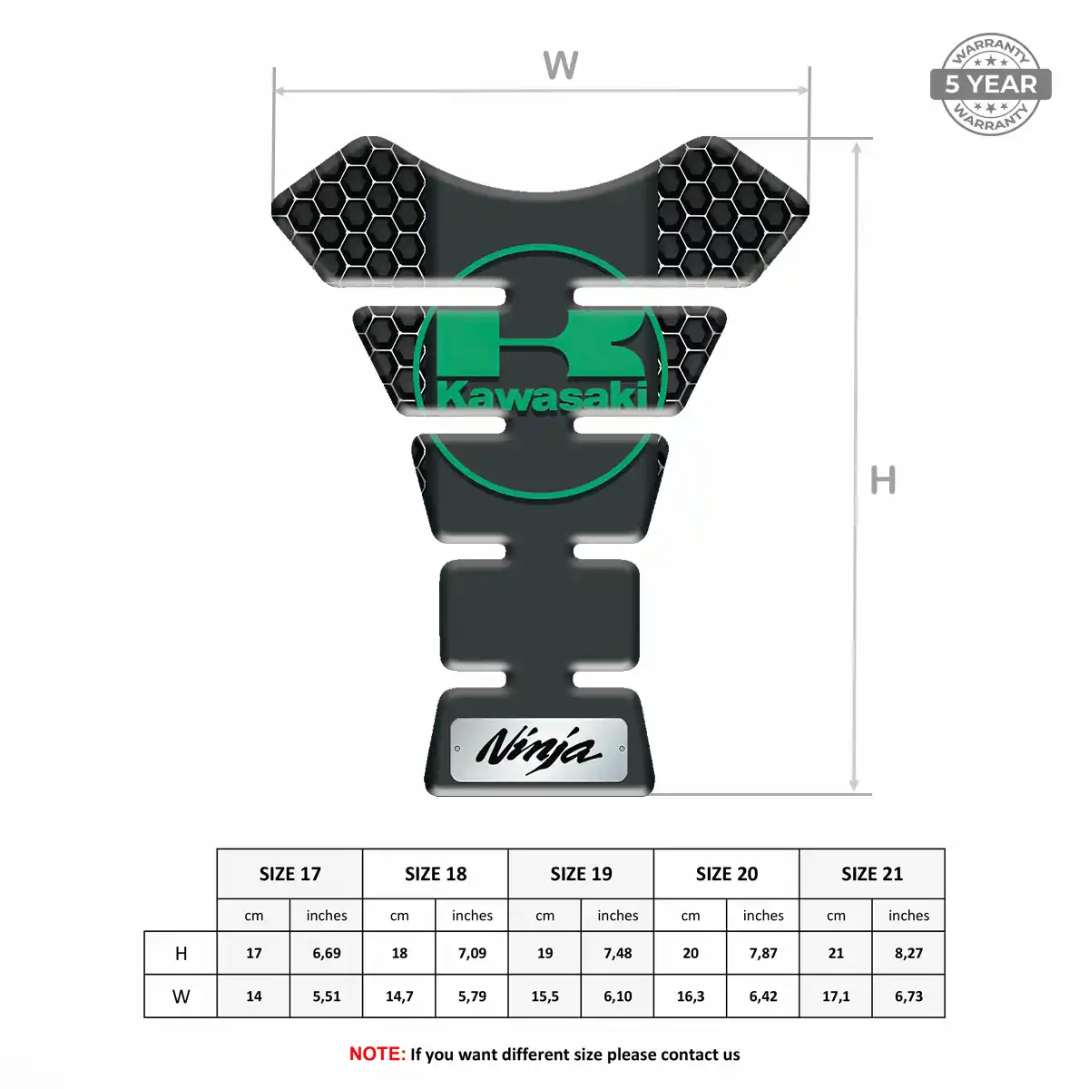 Kawasaki Tank Knee Pad Prime Quality