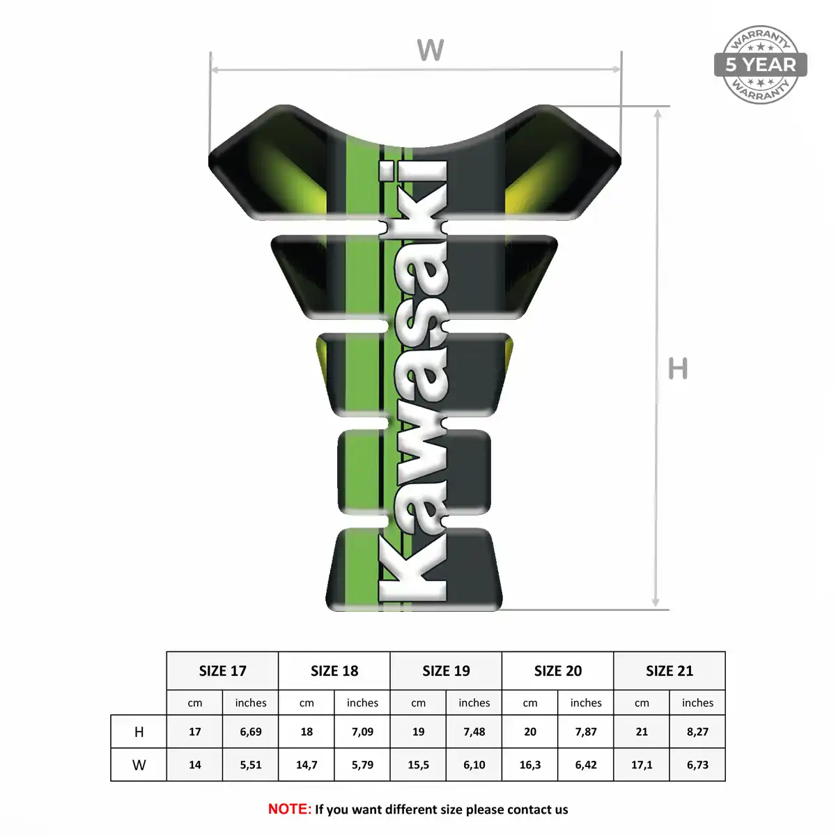 Kawasaki Tank Knee Pad Refined Design