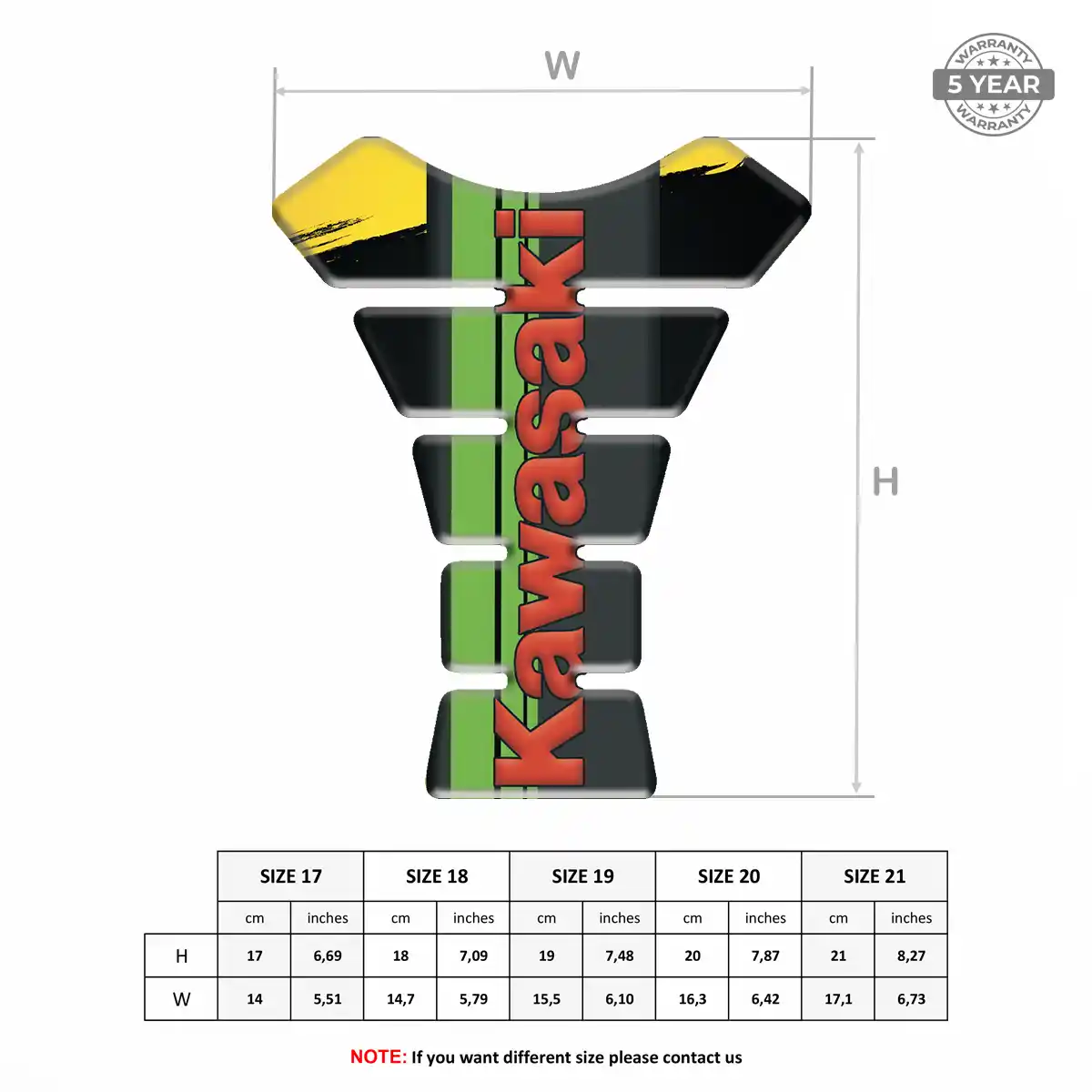 Kawasaki Tank Pad Fuse Prestige Line