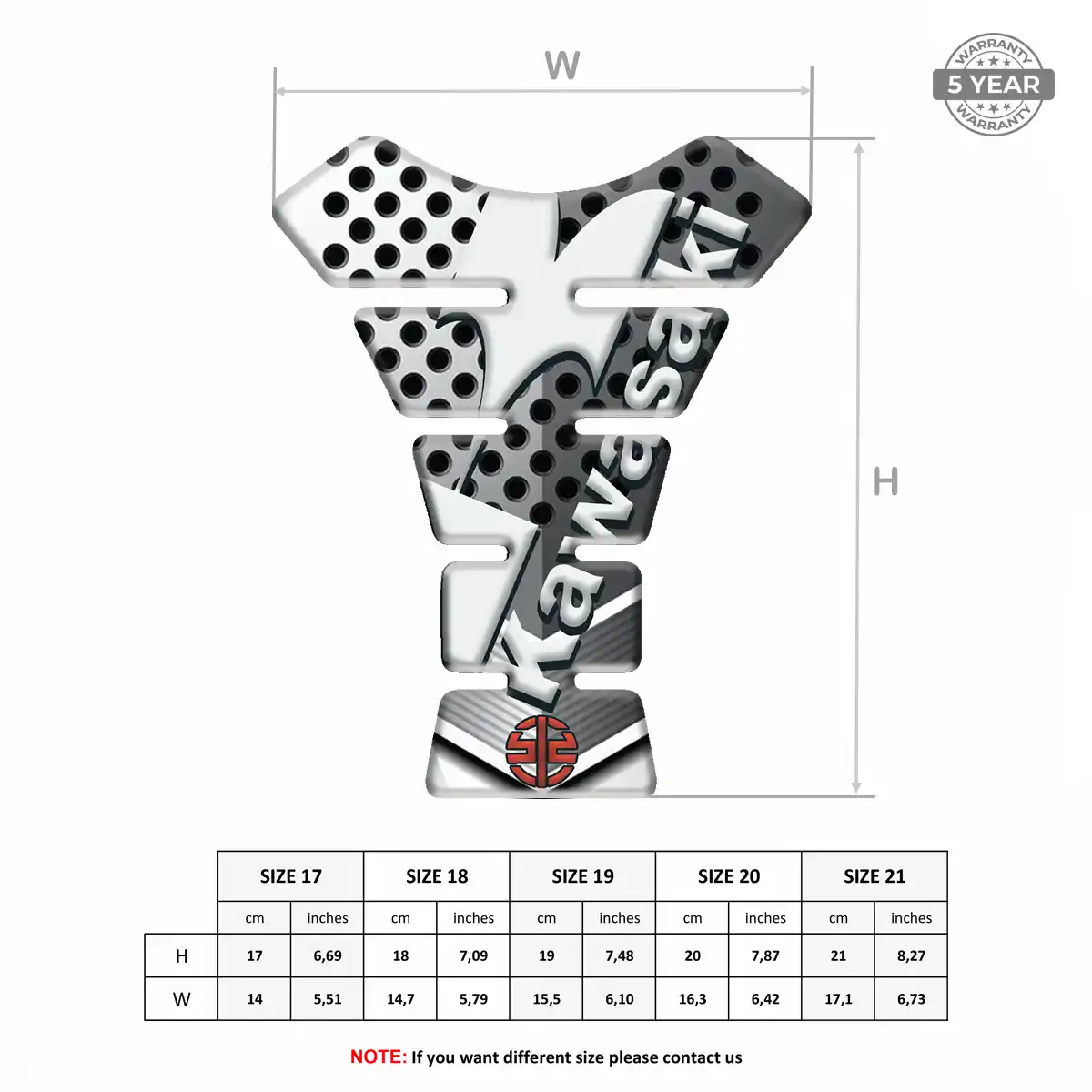 Kawasaki Tank Pad Guard Deluxe Edition
