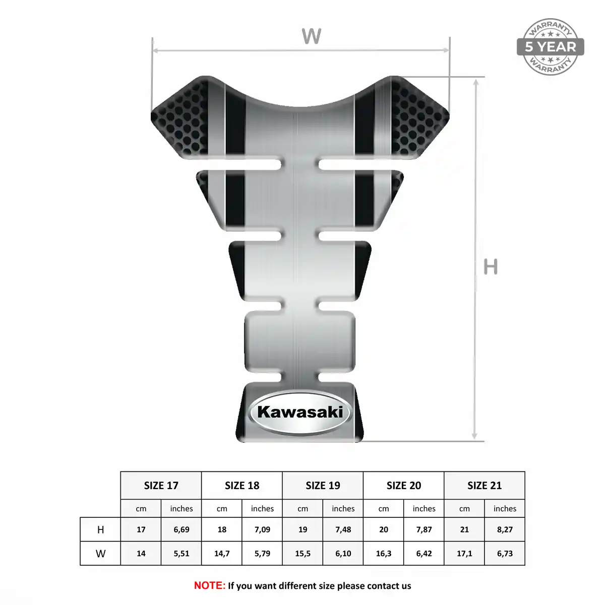 Kawasaki Tank Pad Guard Exclusive Series