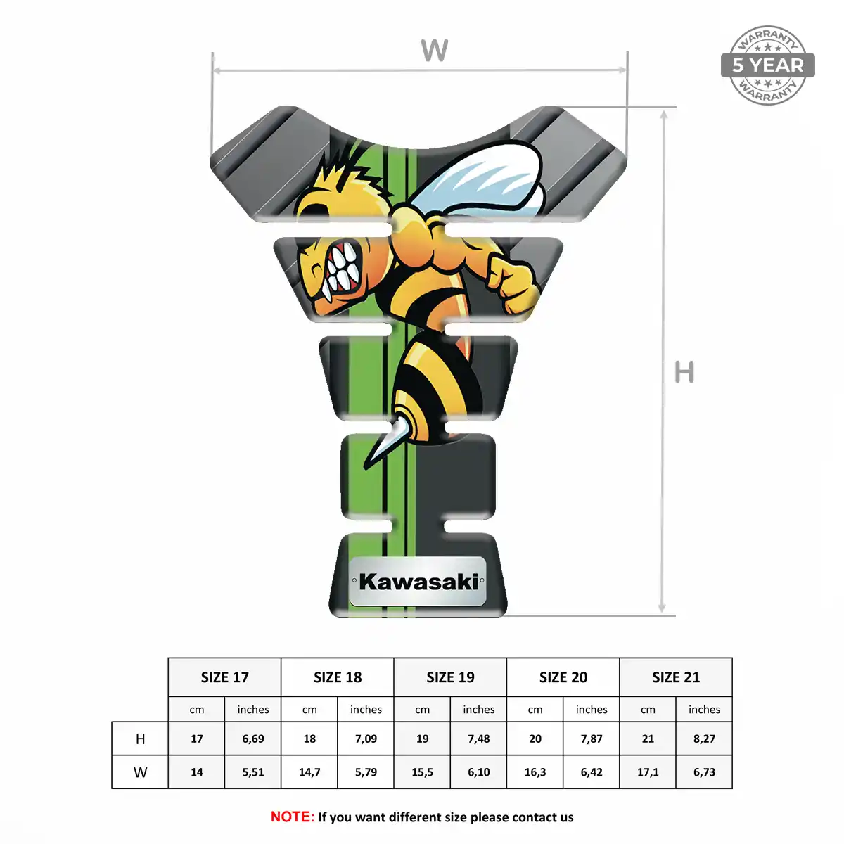 Kawasaki Tank Pad Guard Prestige Line