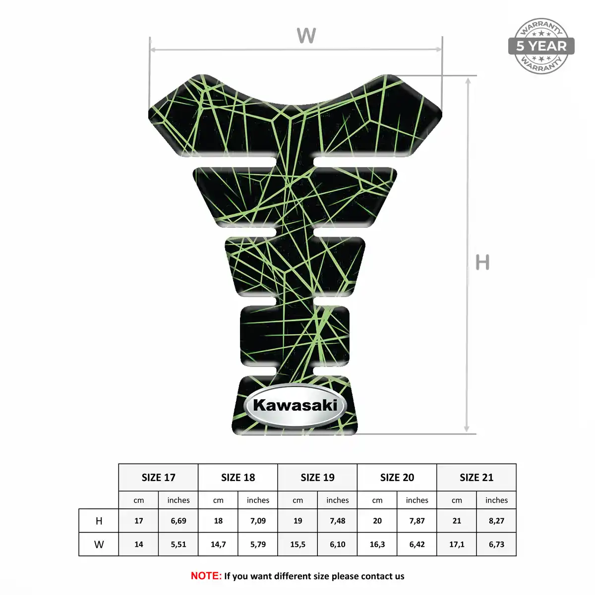 Kawasaki Tank Pad Guard Signature Grade