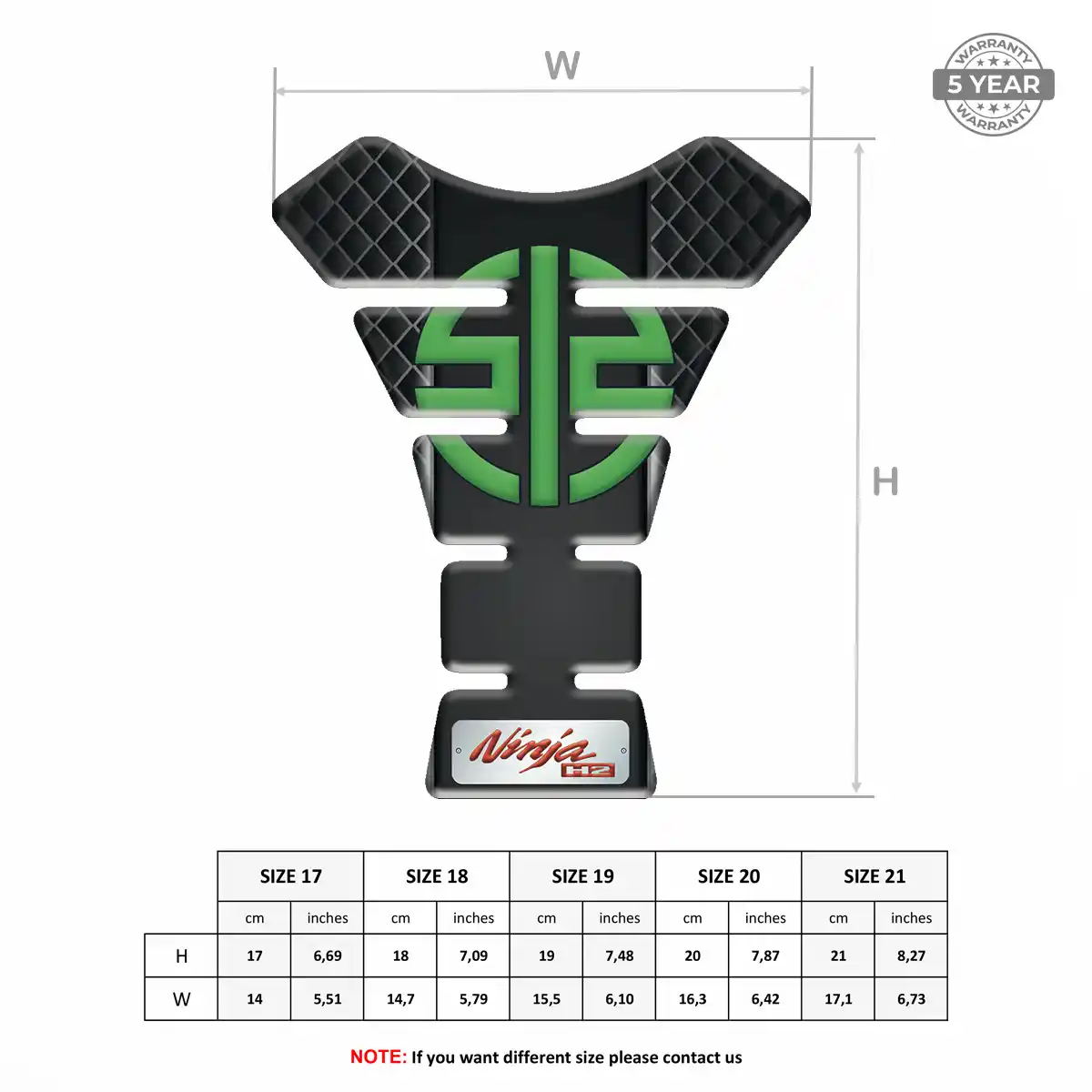 Kawasaki Tank Pad Motorbike Exclusive Series