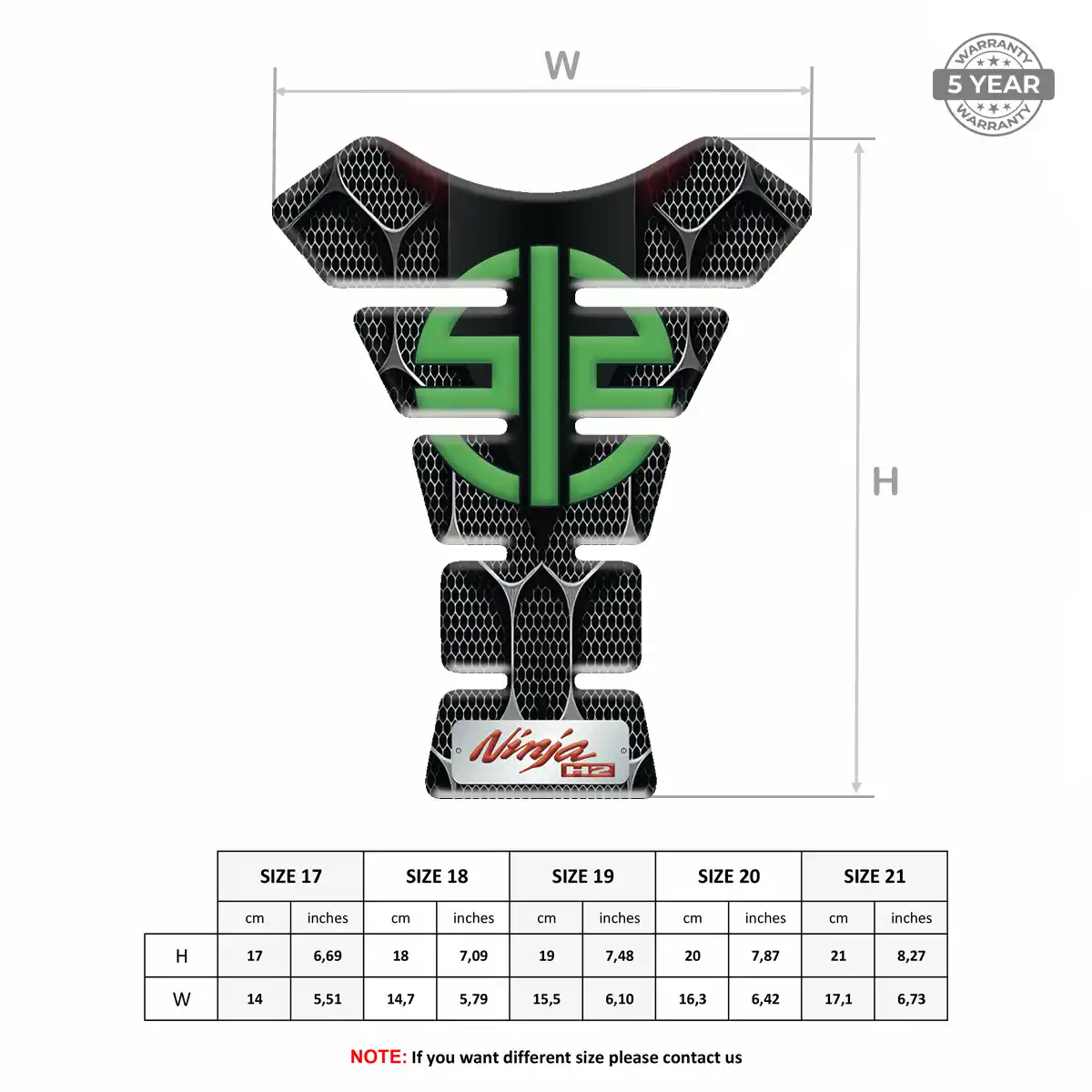 Kawasaki Tank Pad Motorcycle Elite Edition