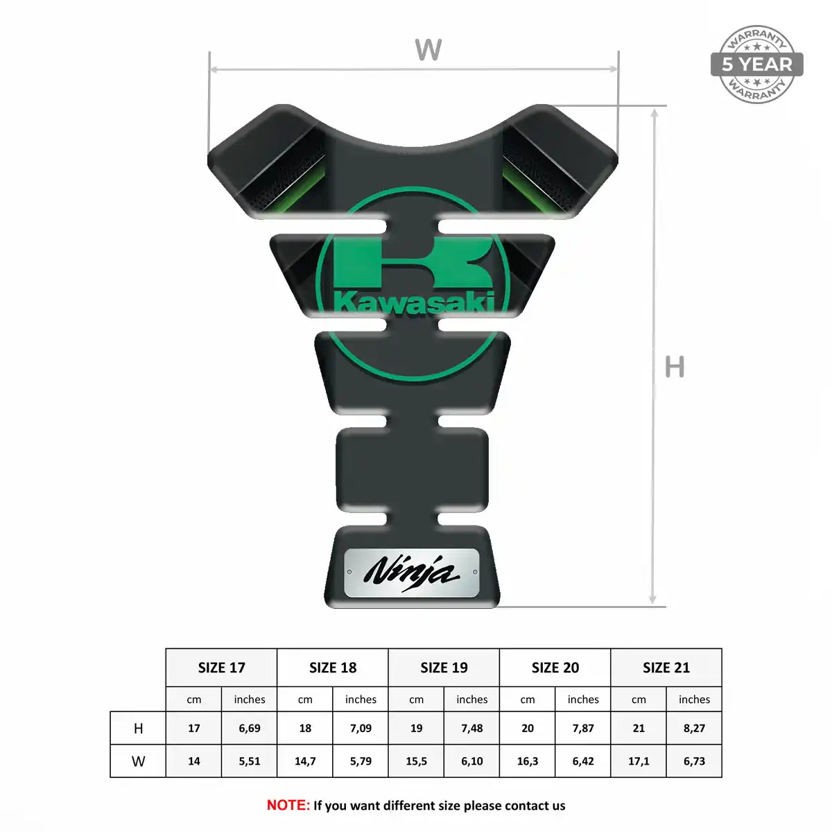 Kawasaki Tank Pad Motorcycle Noble Edition
