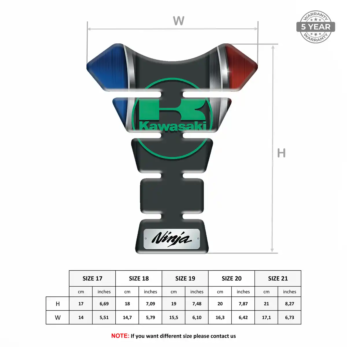 Kawasaki Tank Pad Noble Edition