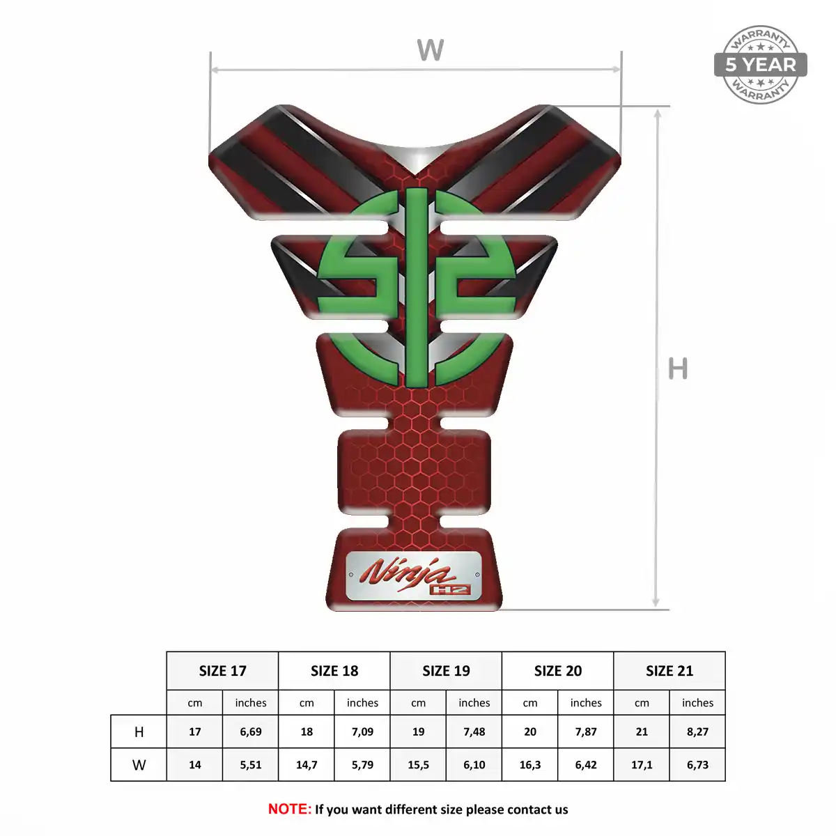 Kawasaki Tank Pad Prime Quality