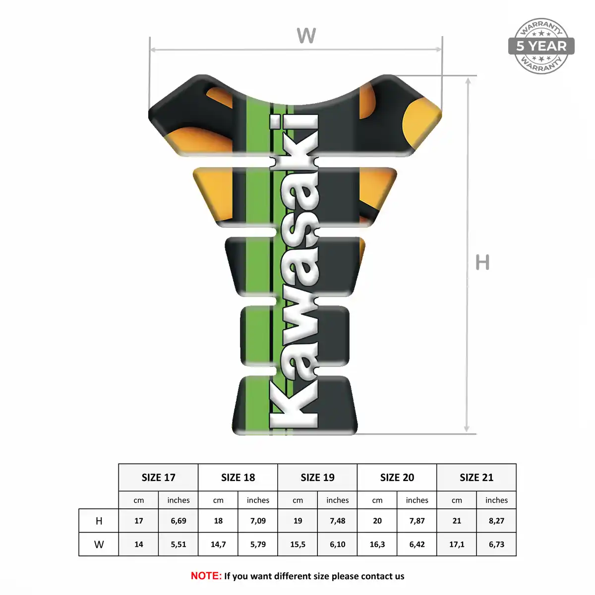 Kawasaki Tank Pad Protector Exclusive Series