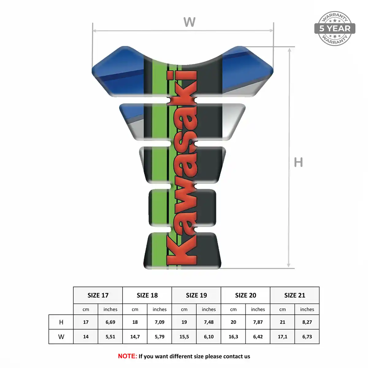 Kawasaki Tank Pad Protector Superior Craft