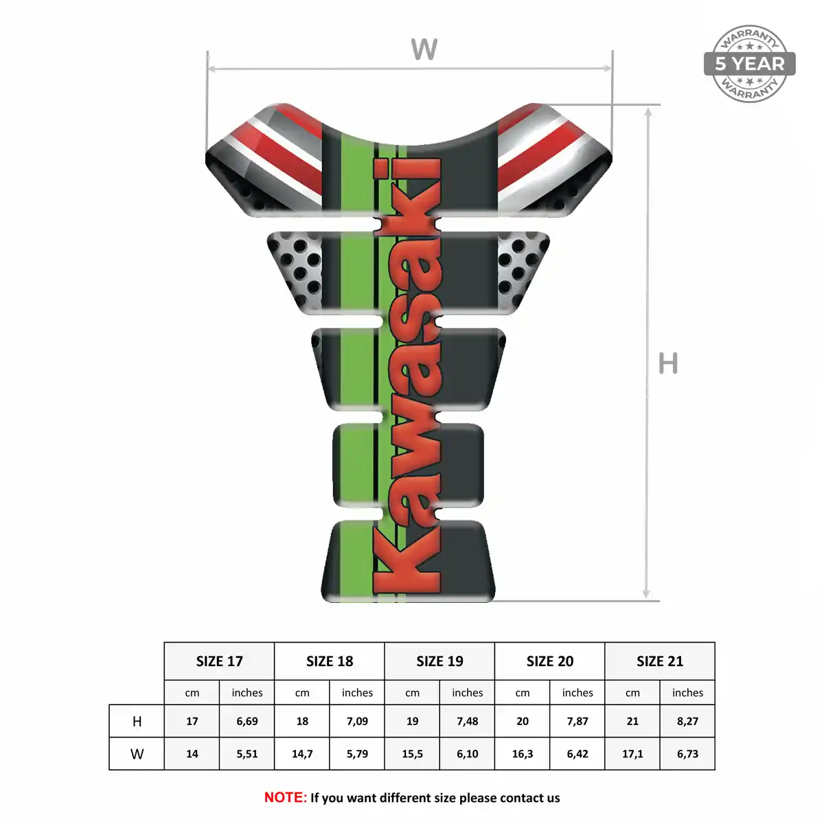 Kawasaki Tank Pads Fuse Exclusive Series