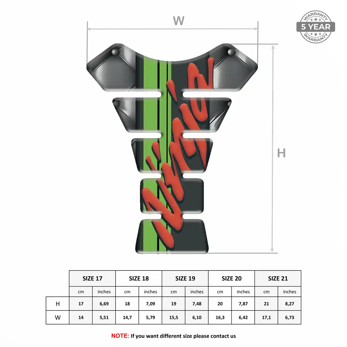 Kawasaki Tank Pads Guards Motorbike Exclusive Series