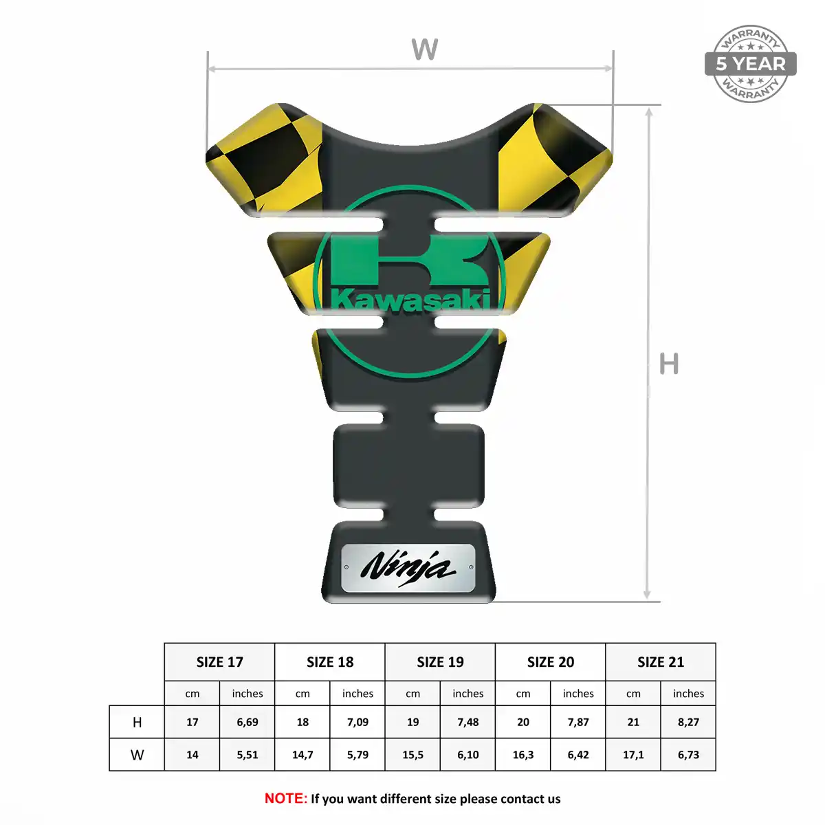 Kawasaki Tank Pads Protector Elite Edition