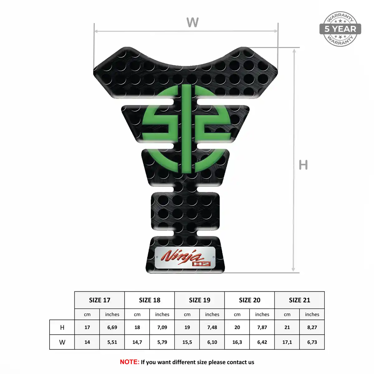 Kawasaki Tank Pads Protector Motorcycle Prime Quality