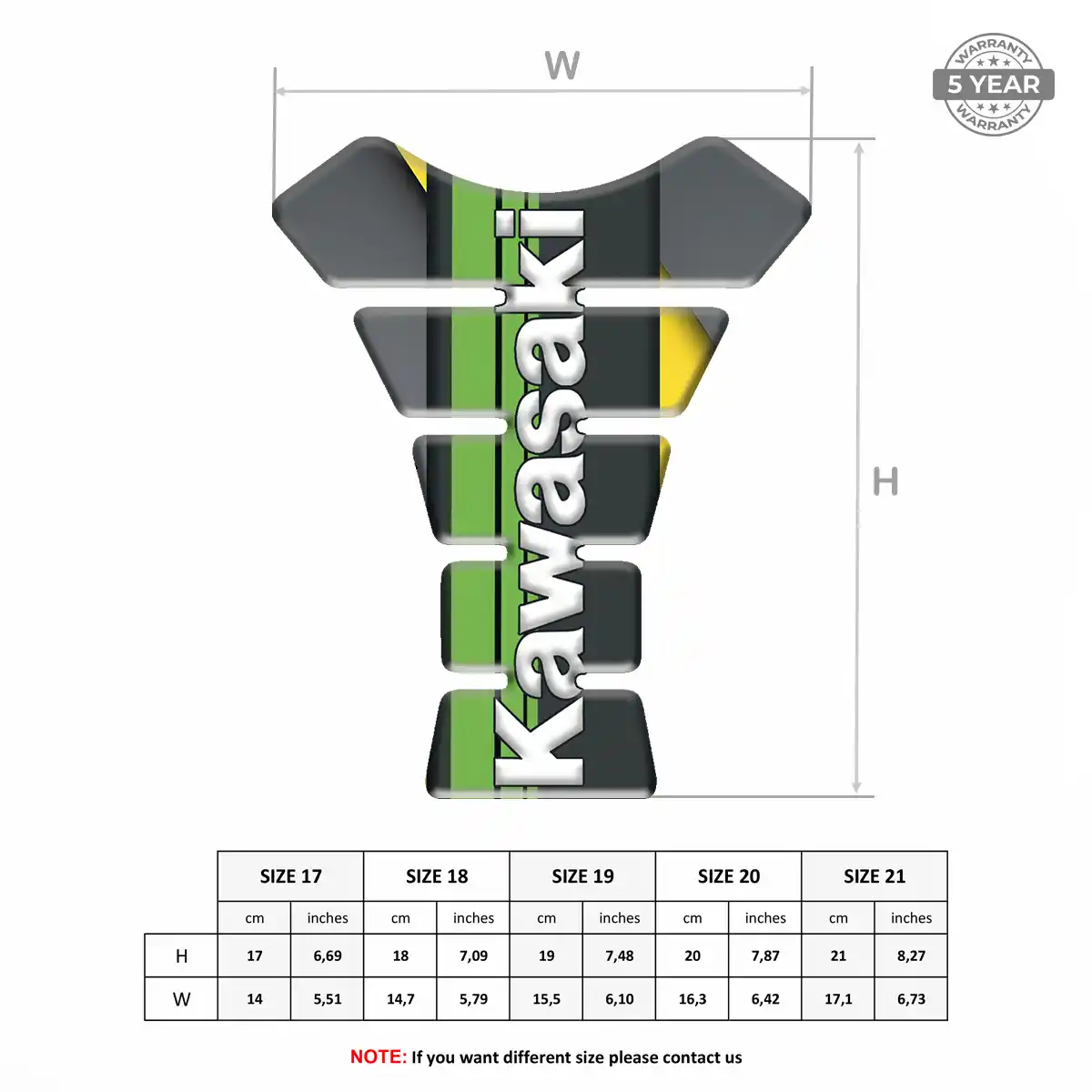 Kawasaki Tank Pads Protector Prestige Line