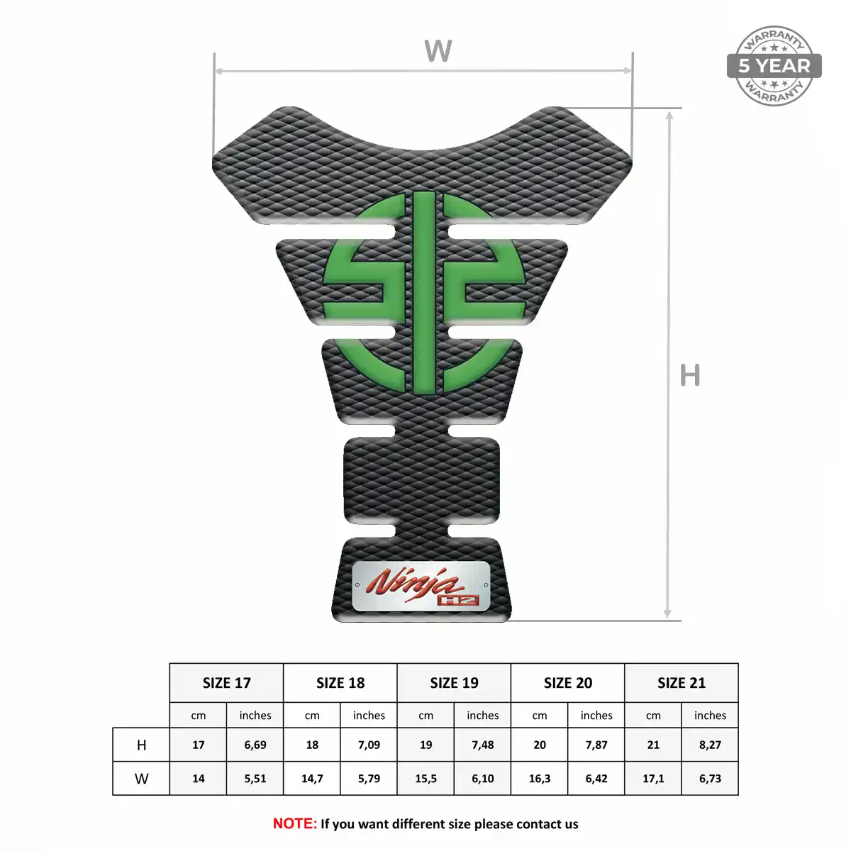 Kawasaki Tank Protector Elite Finish