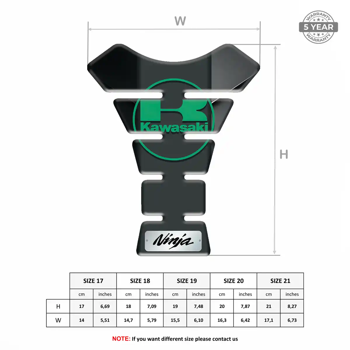 Kawasaki Tank Protector Fuse Motorbike Elite Finish