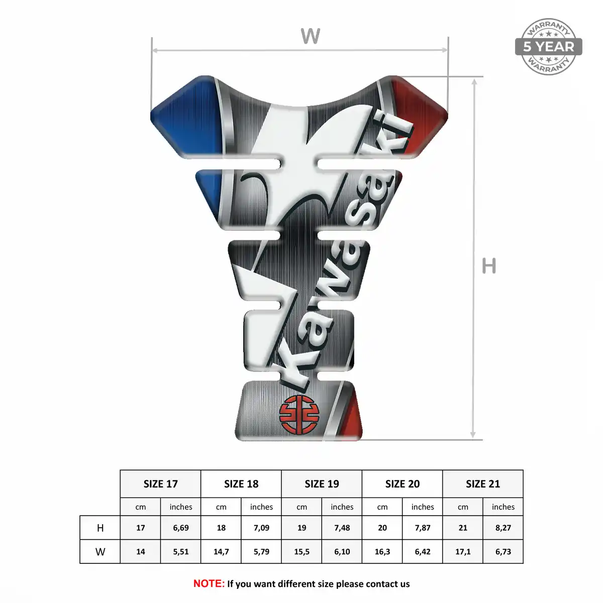 Kawasaki Tank Protector Fuse Motorbike Exclusive Series