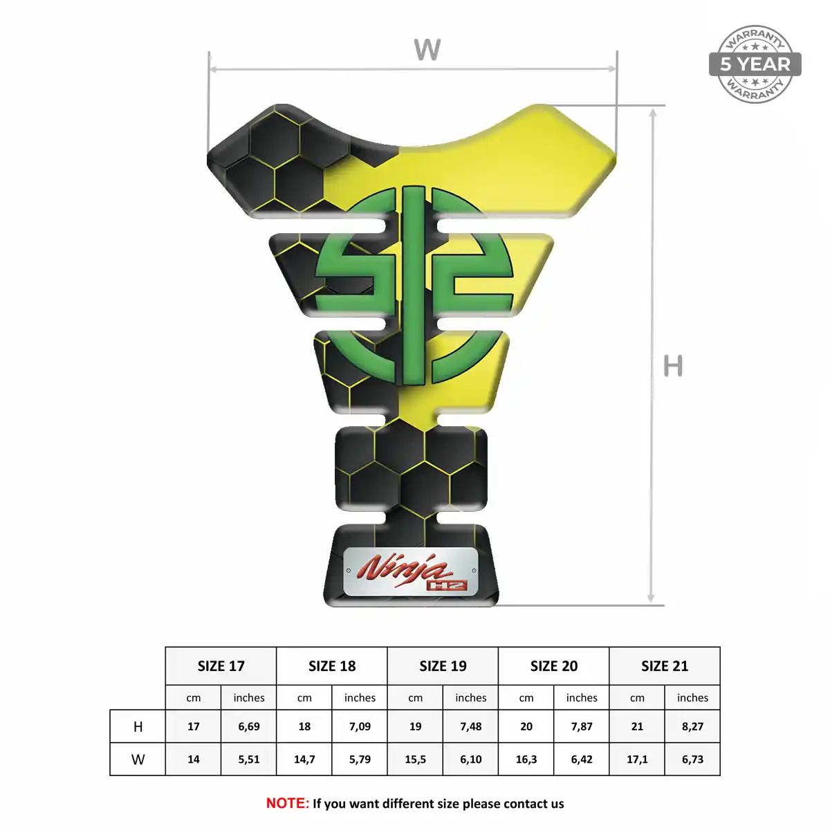 Kawasaki Tank Protector Fuse Motorbike Signature Grade