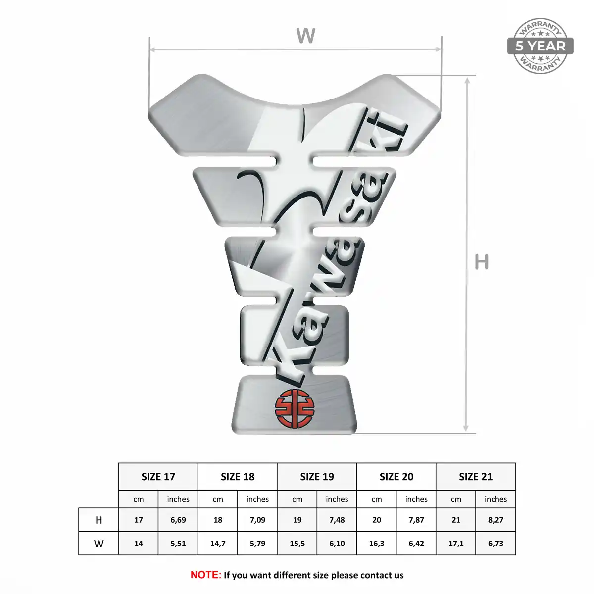 Kawasaki Tank Protector Fuse Motorcycle Superior Craft
