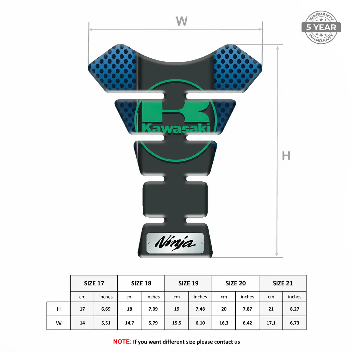 Kawasaki Tank Protector Fuse Signature Grade