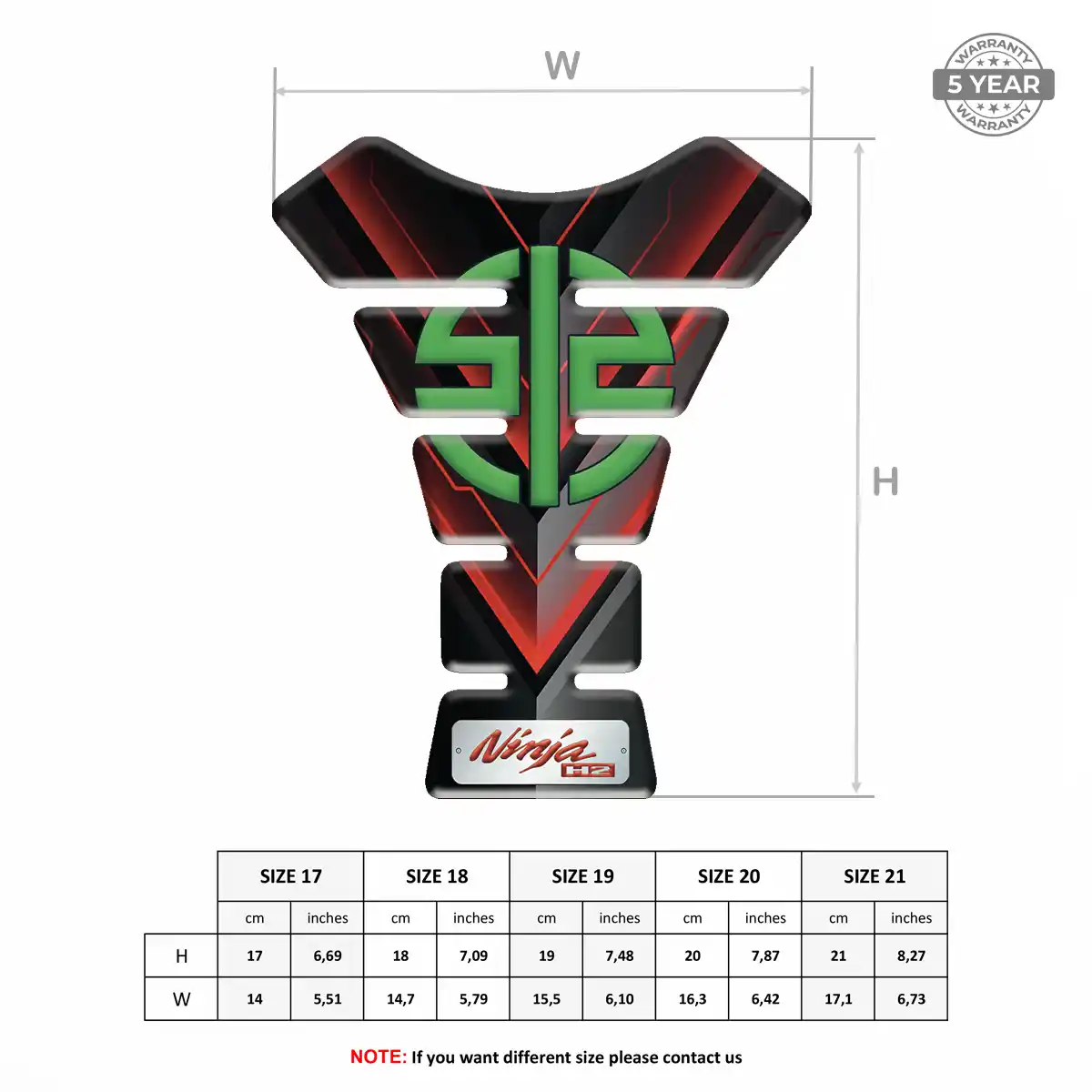 Kawasaki Tank Protector Fuse Sleek Style