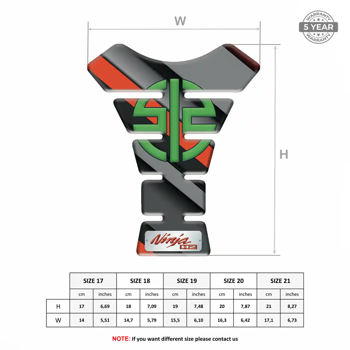 Kawasaki Tank Protector Guard Deluxe Edition