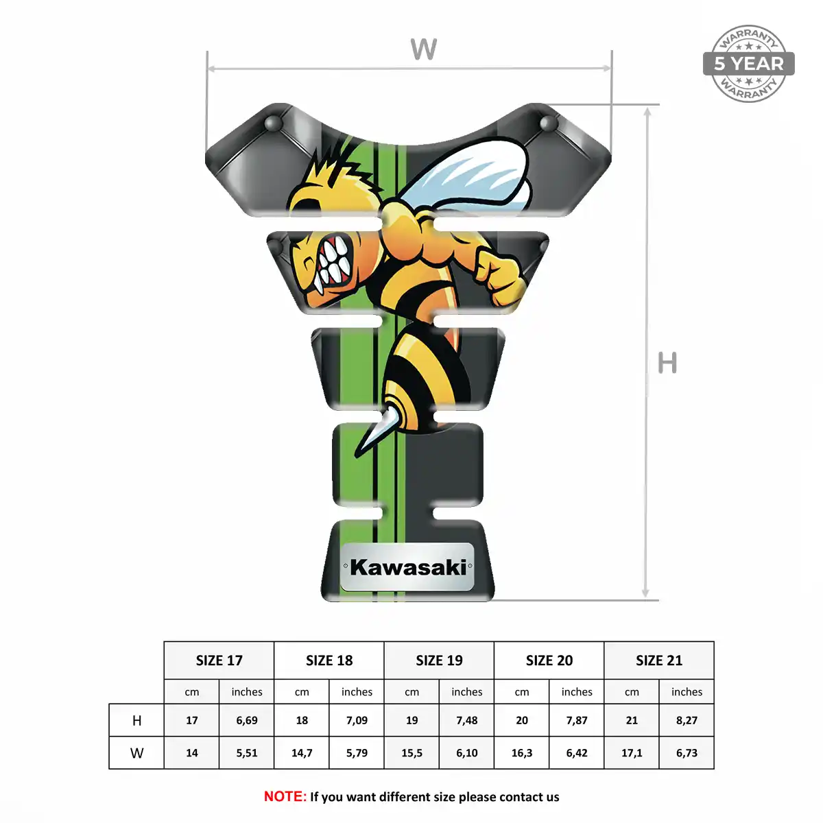 Kawasaki Tank Protector Guard Motorbike Elite Edition