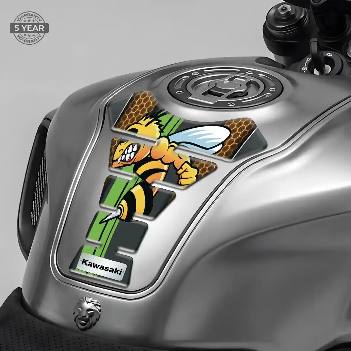 Kawasaki Tank Protector Guard Motorbike Refined Design