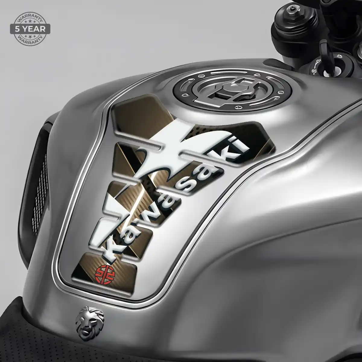 Kawasaki Tank Protector Guard Motorbike Sleek Style