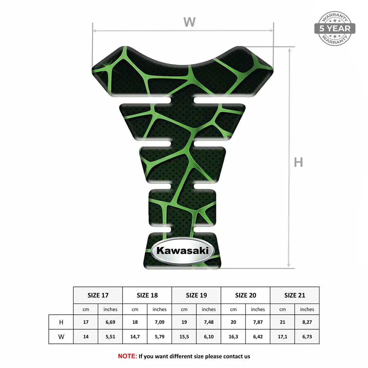 Kawasaki Tank Protector Guard Noble Edition