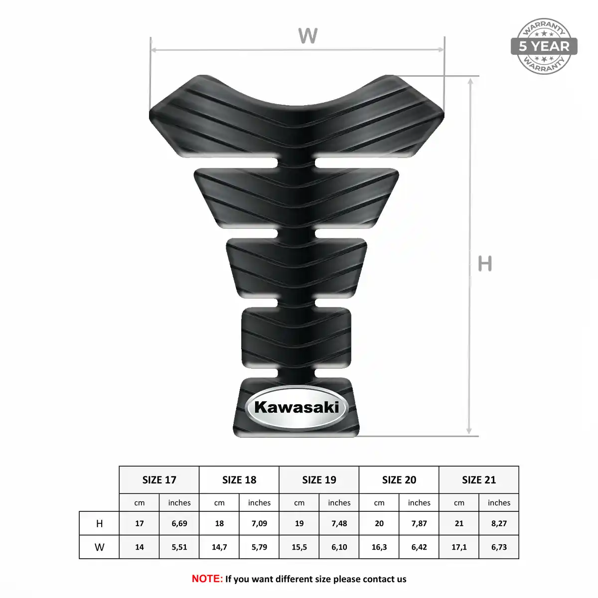 Kawasaki Tank Protector Guard Refined Design