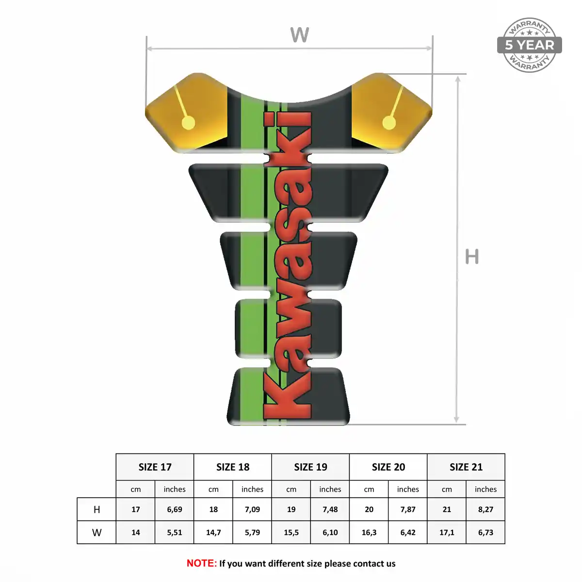Kawasaki Tank Protector Guard Signature Grade