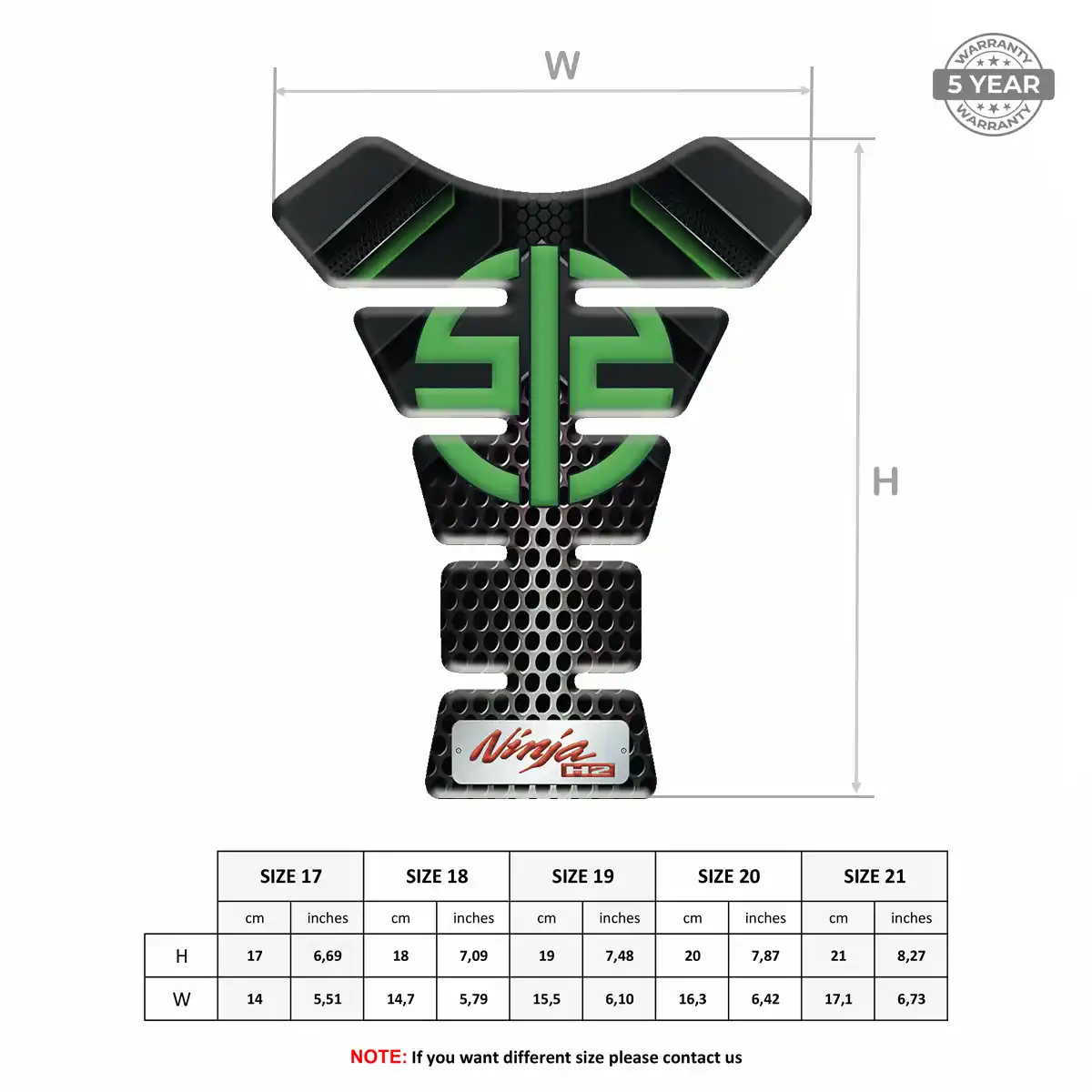 Kawasaki Tank Protector Guard Superior Craft