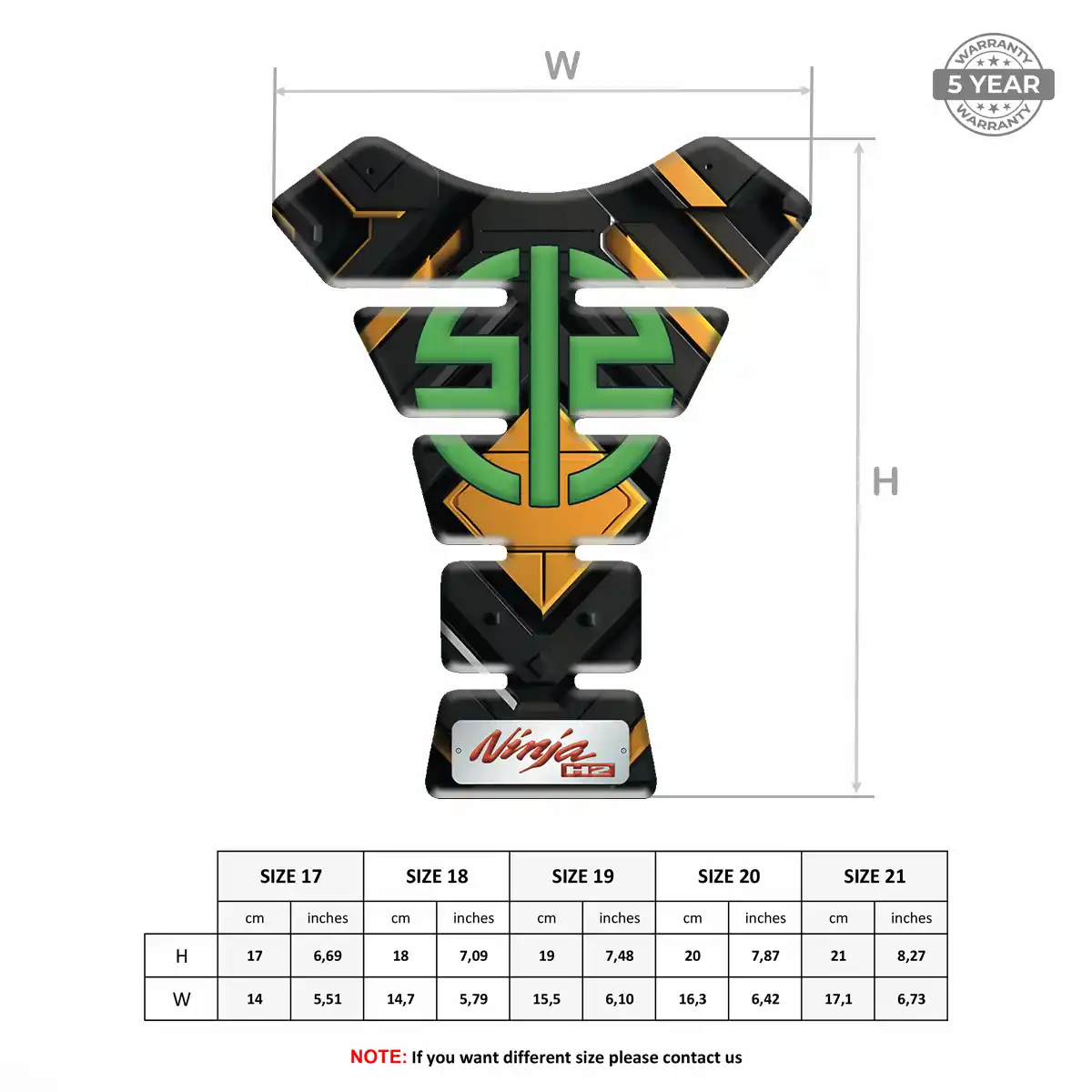Kawasaki Tank Protector Guards Refined Design