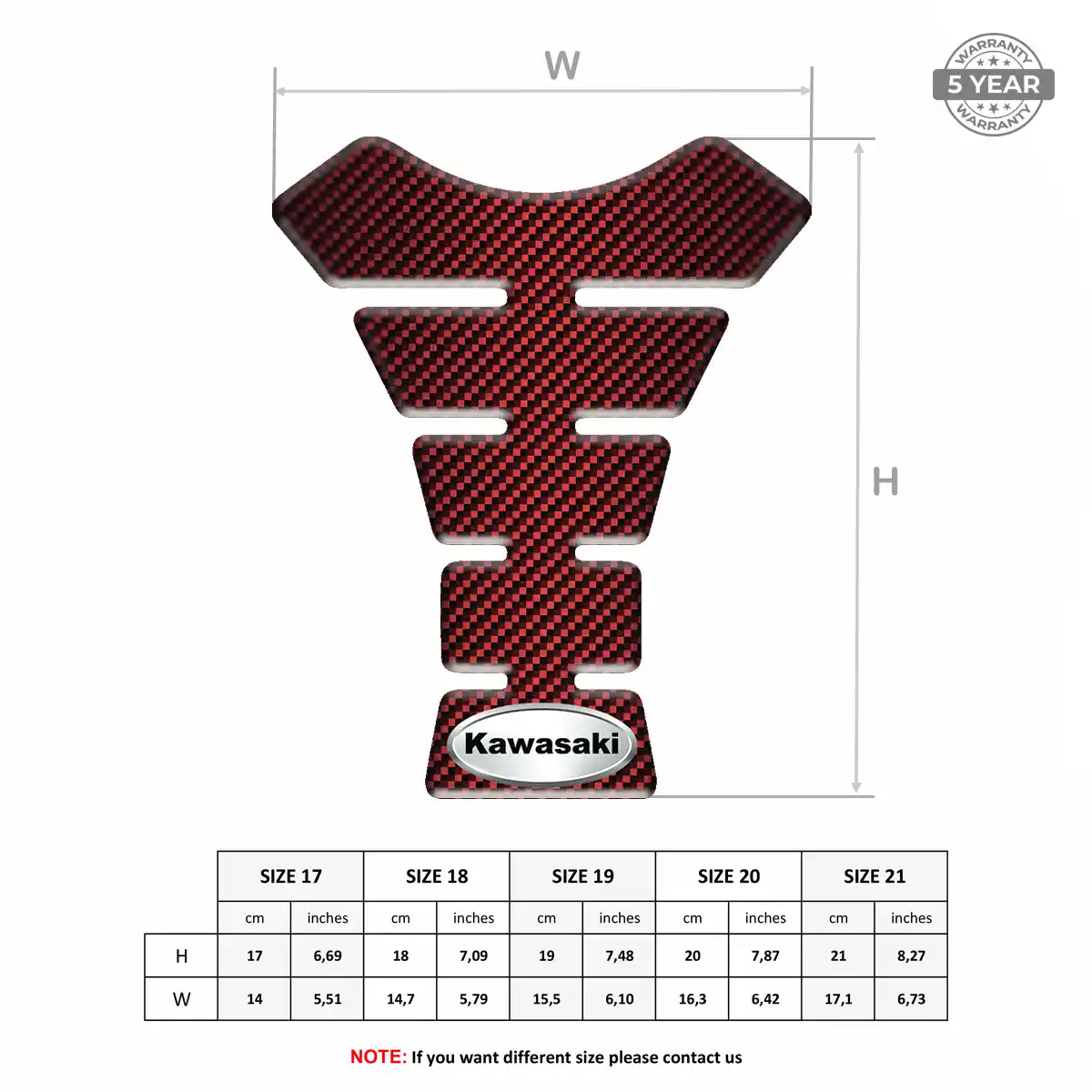 Kawasaki Tank Protector Motorbike Exclusive Series