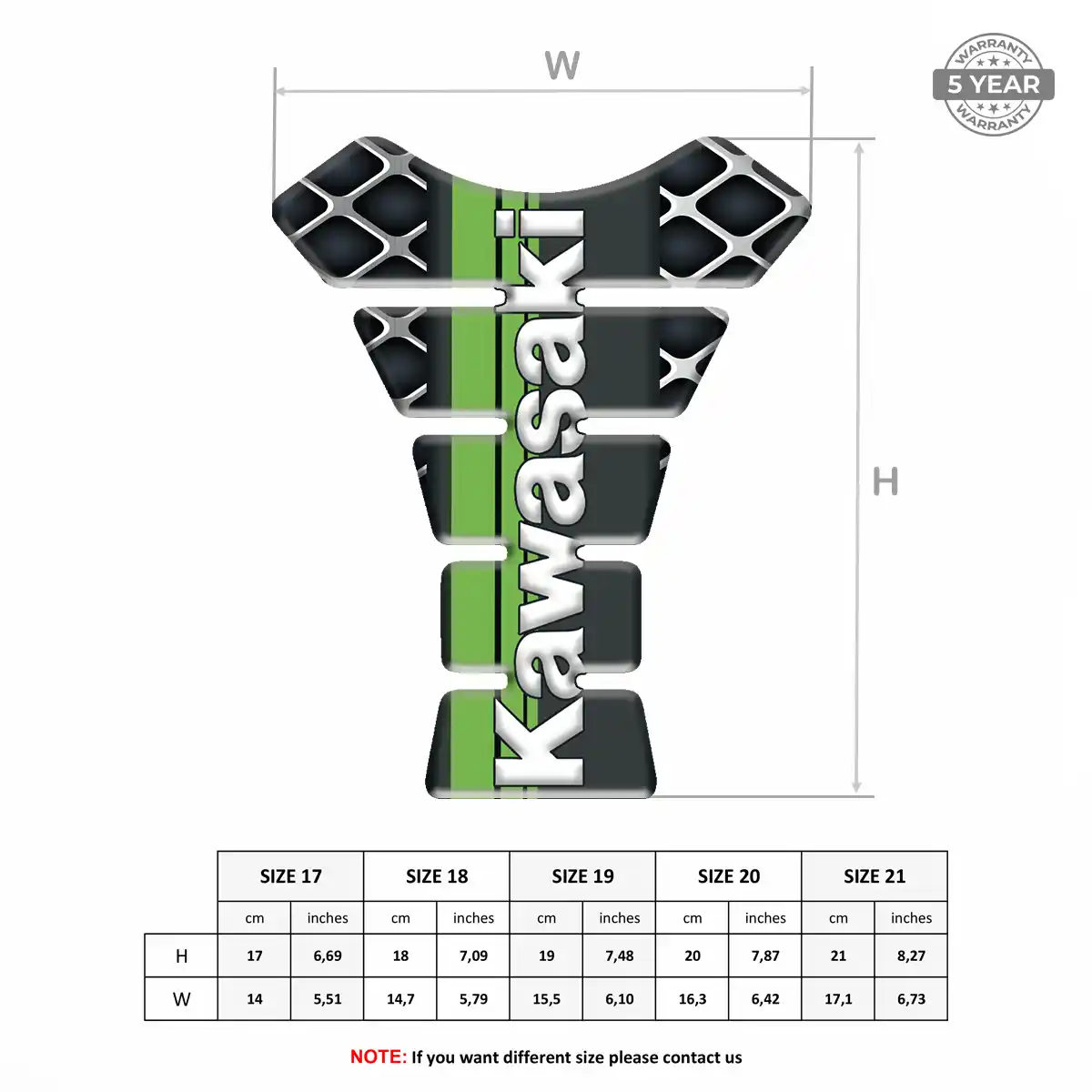 Kawasaki Tank Protector Motorcycle Deluxe Edition