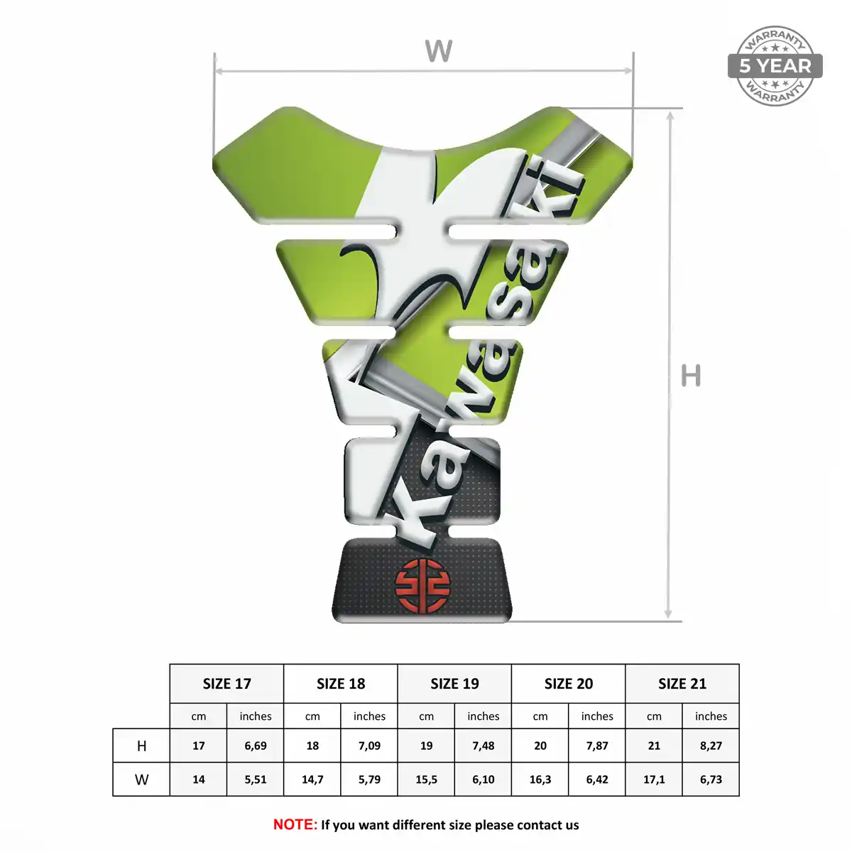 Kawasaki Tank Protector Motorcycle Exclusive Series