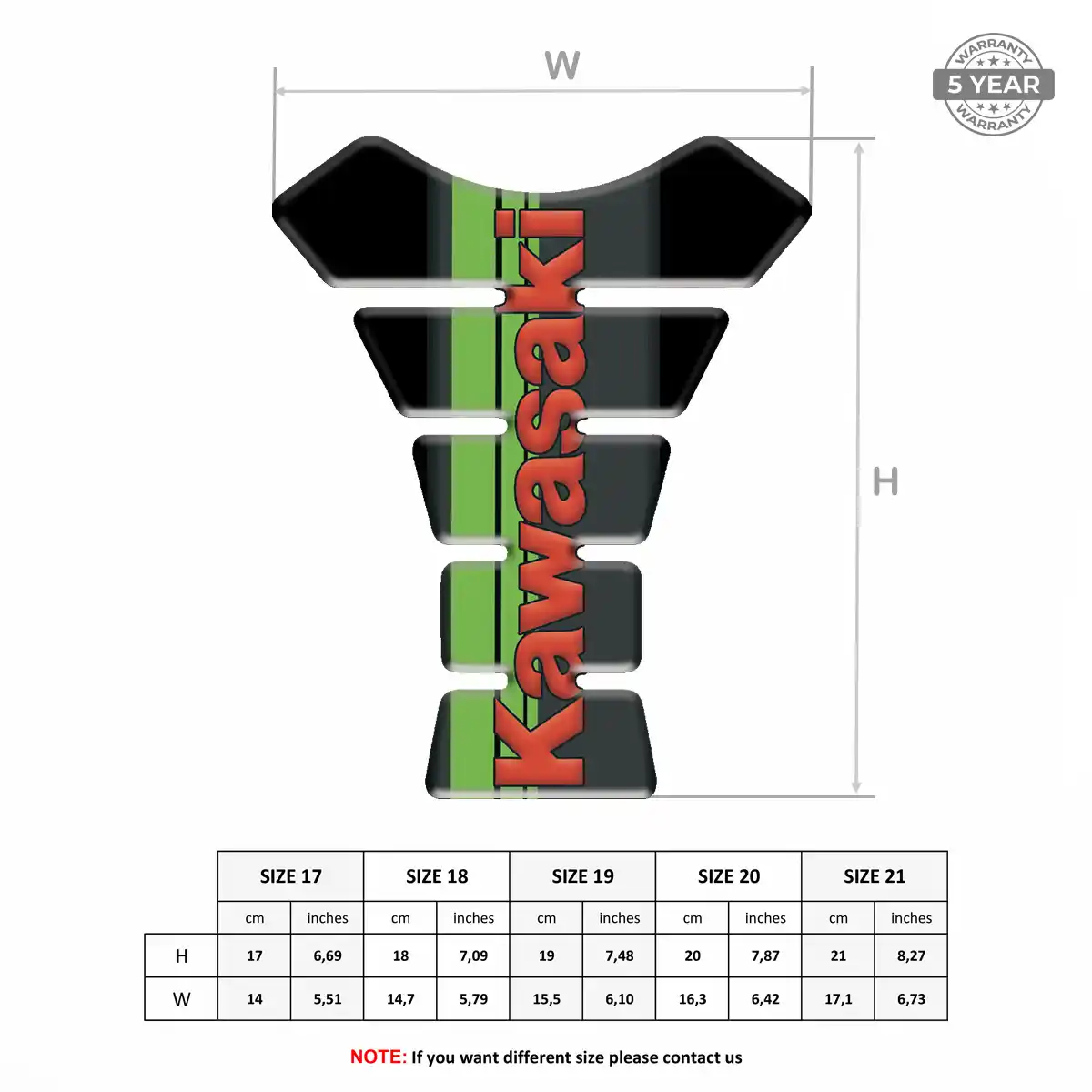 Kawasaki Tank Protector Pad Deluxe Edition