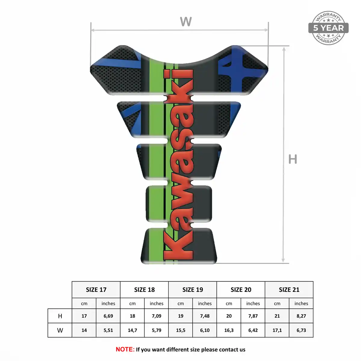 Kawasaki Tank Protector Pad Elite Edition