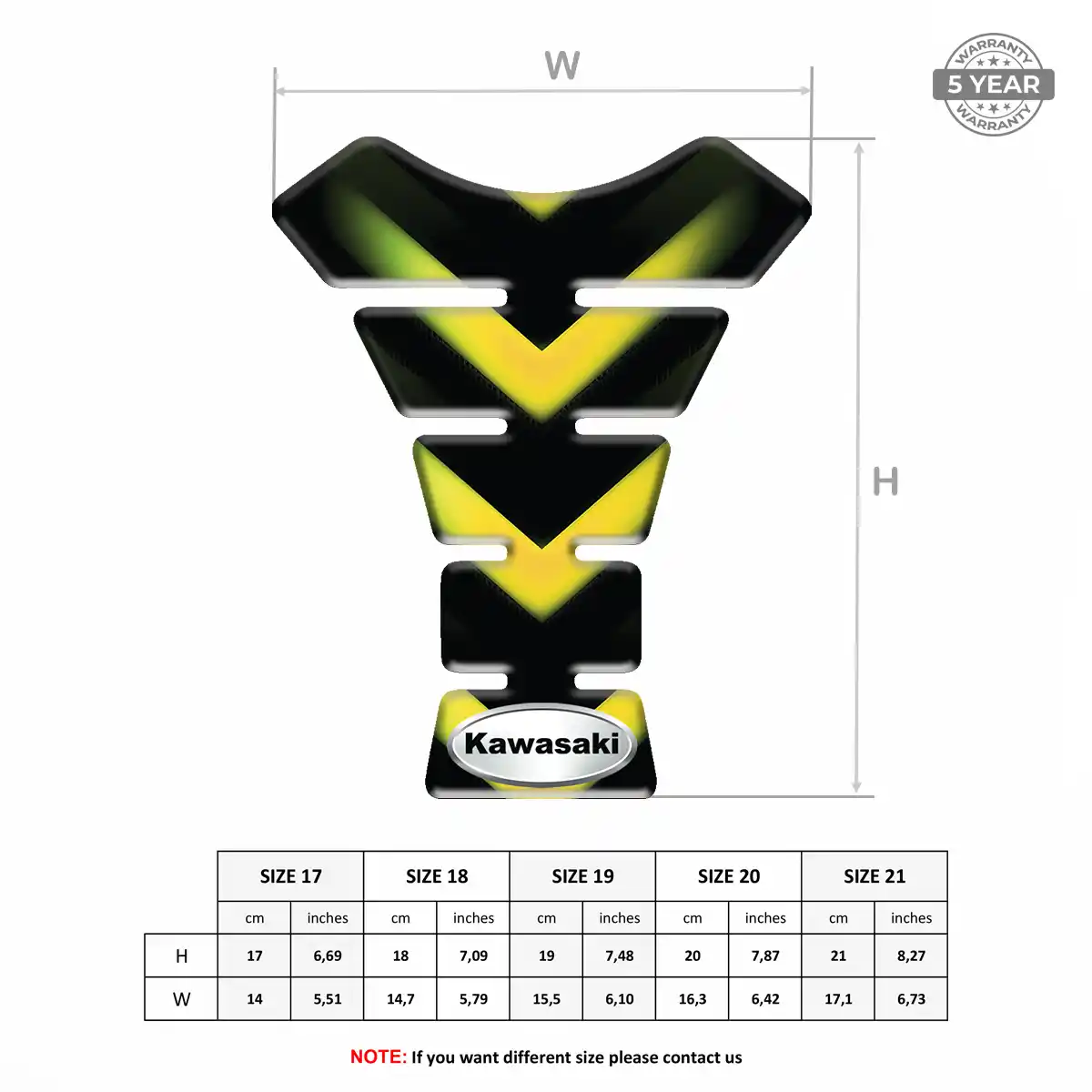Kawasaki Tank Protector Pad Motorcycle Exclusive Series