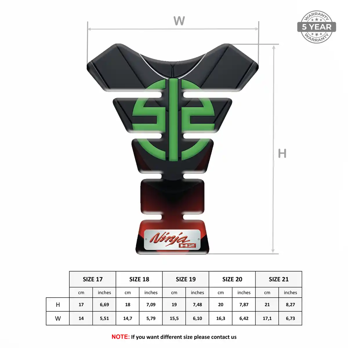 Kawasaki Tank Protector Pad Motorcycle Prime Quality